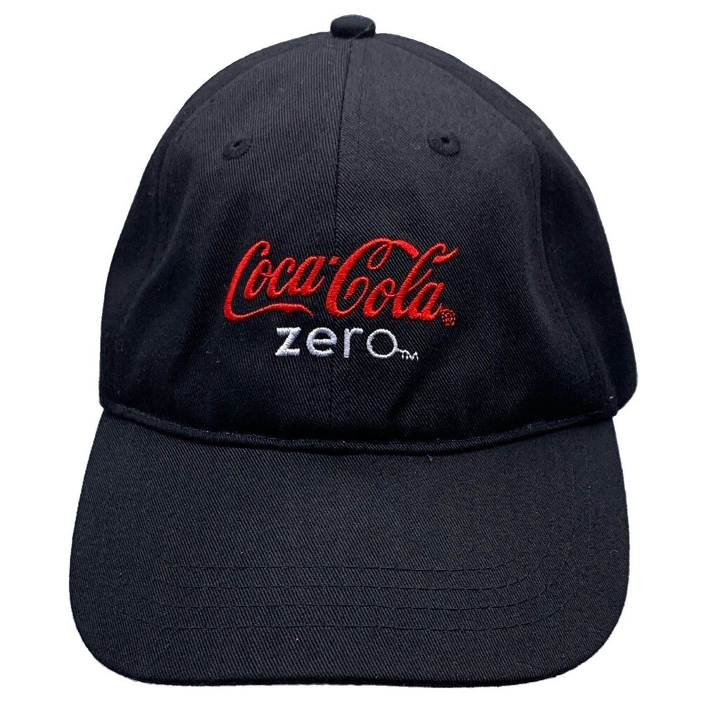 Coca-Cola Zero Black Baseball Hat Cap Give It Back Recycle Logo Adjustable